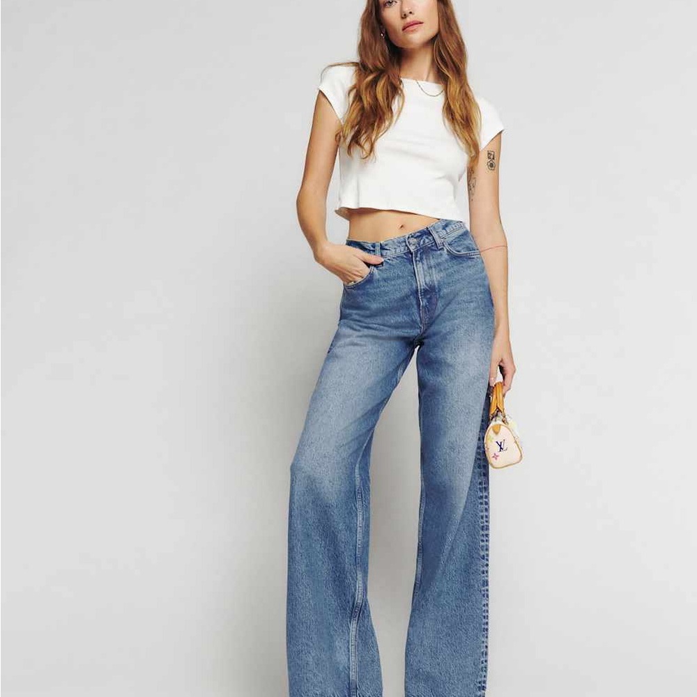 NWT Reformation Cary high rise jeans in Colorado / size 28 - Picture 8 of 10